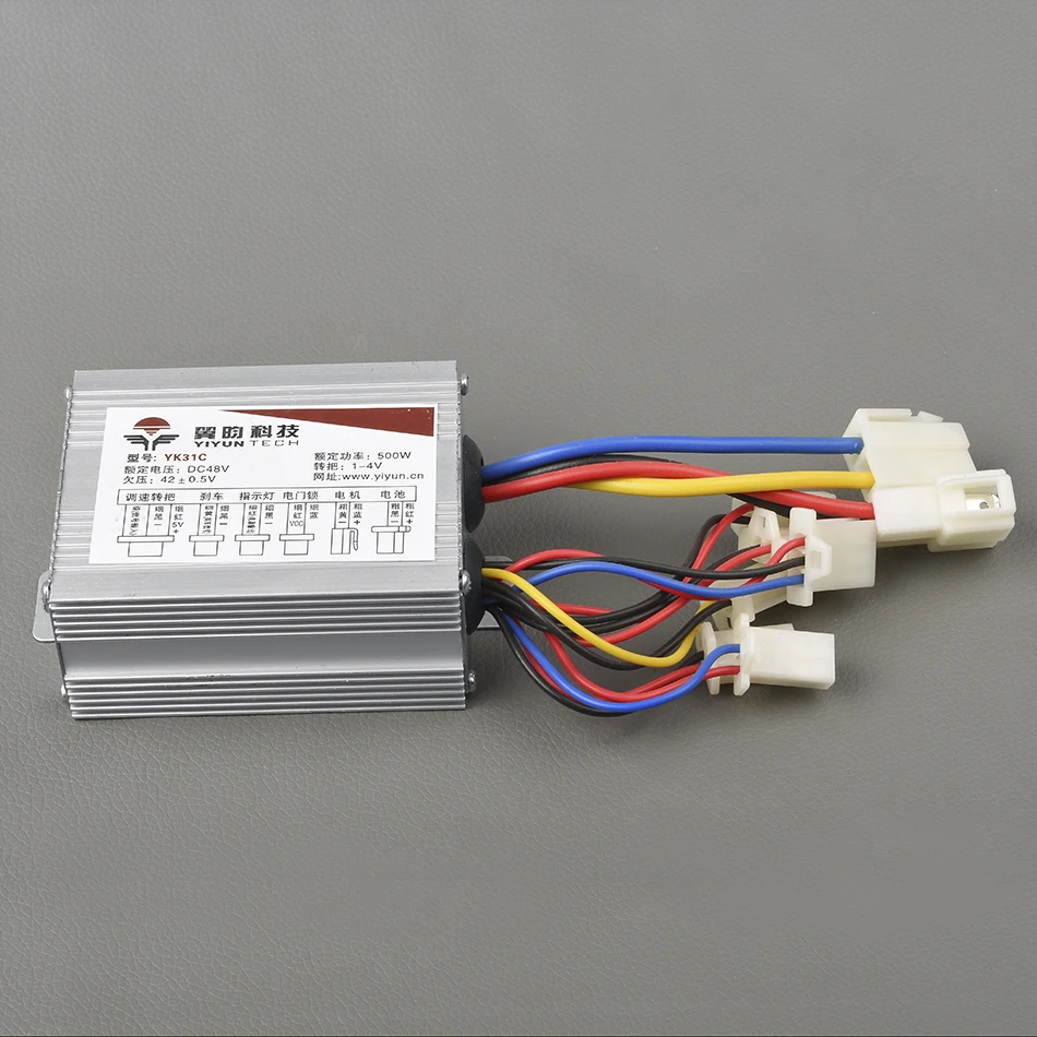 24V/36V/48V 500W YIYUN YK31C Brushed Controller - Electric Bike/E Scooter Accessories for Motor Speed Control image 2