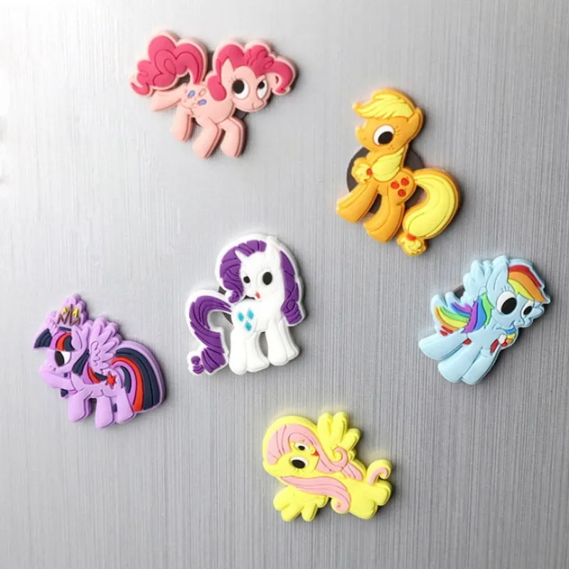 1 шт. красивые силиконовые магниты на холодильник с изображением пони детские