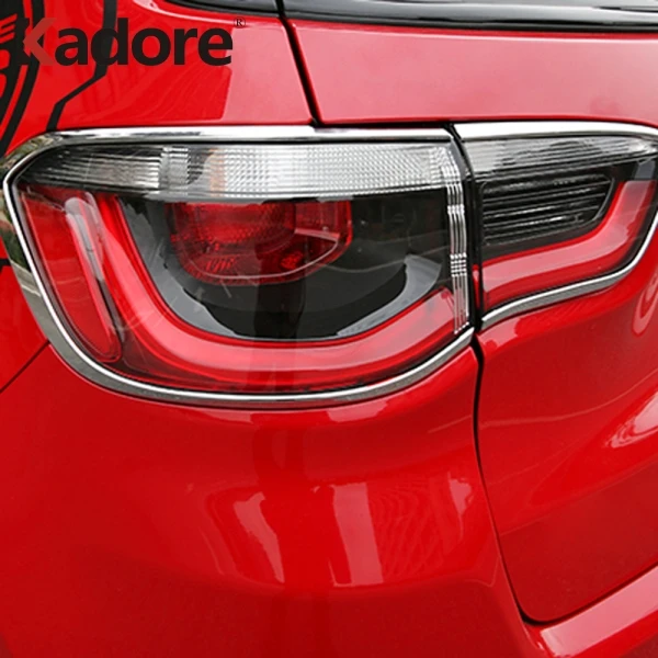 Для Jeep Compass хромированная наружная задняя крышка лампы, литьевая отделка, задний светильник, автомобильные Чехлы, аксессуары для украшения