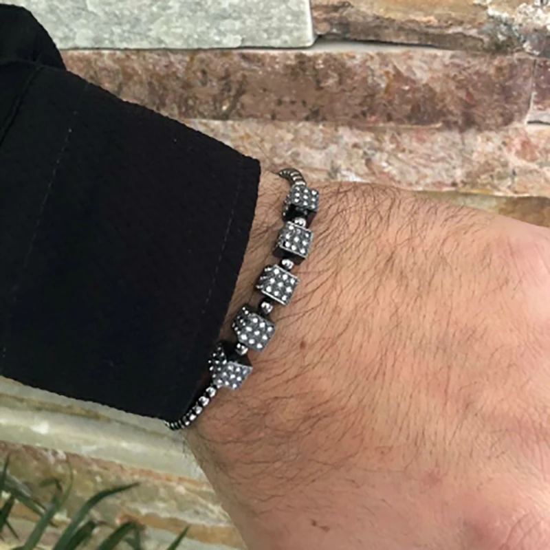 3 шт./лот 6*5 мм Металлический Micro Pave циркониевые кристаллы квадратный Форма медные