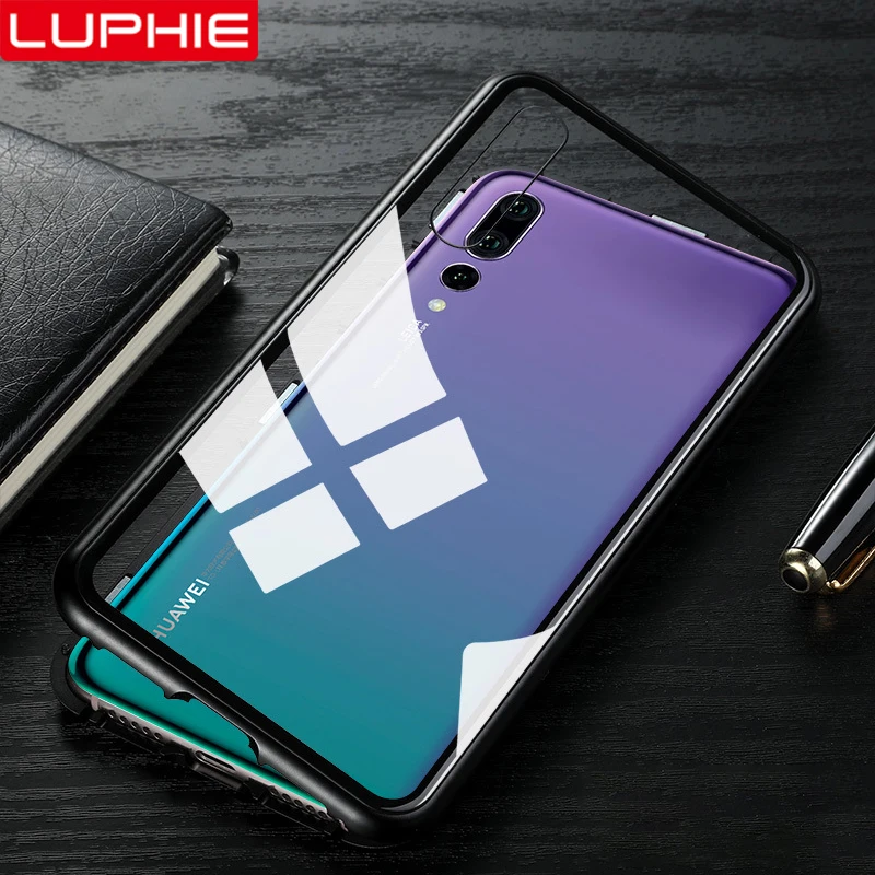 Магнитный металлический бампер для huawei P20 lite P20pro Nova 3E Honor mate 10 pro Роскошный чехол из