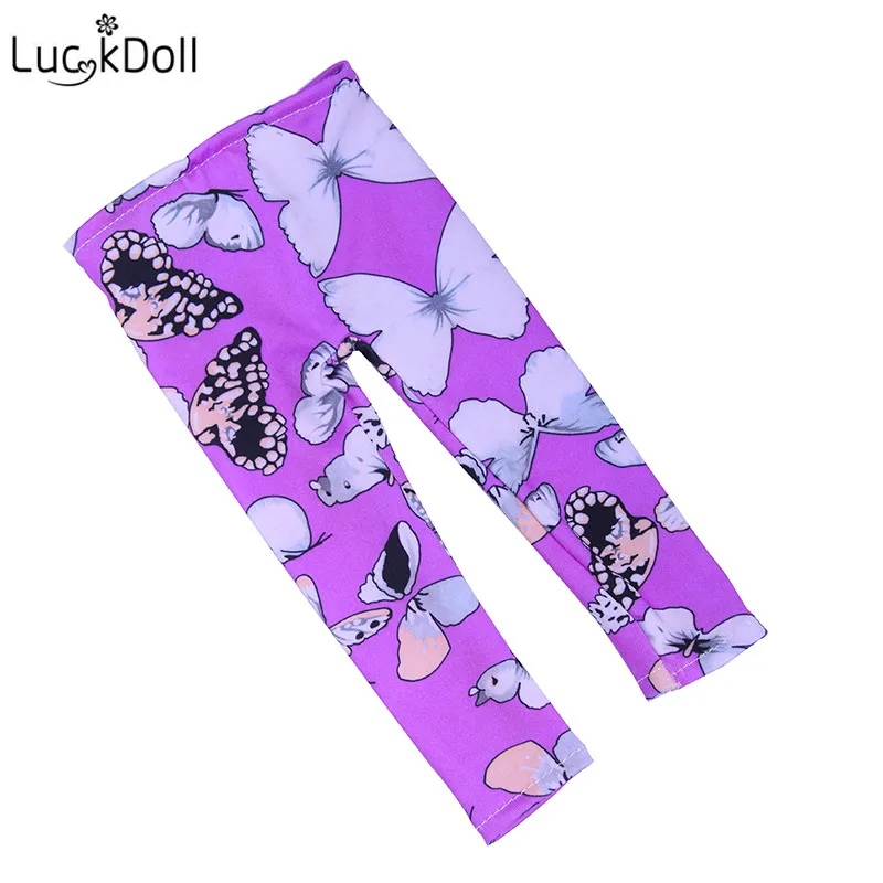 LUCKDOLL 2019 Fashion Leggings Fit 18 Inch American 43cm Baby Doll Clothes Accessories Girls Toys Generation Birthday Gift | Игрушки и
