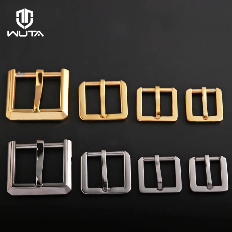 WUTA Complete polishing Stainless Steel Pin Buckle Metal End Bar Leather Belt Strap DIY Craft Accessories|Пряжки и крючки| |