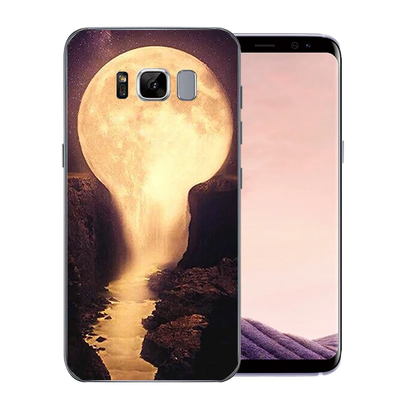 Phoen Case for Samsung Galaxy S8 Clear Soft Silicone Back Cover G9500 G950 G950F Funda Ultra Thin Night Sky Protect Shell |