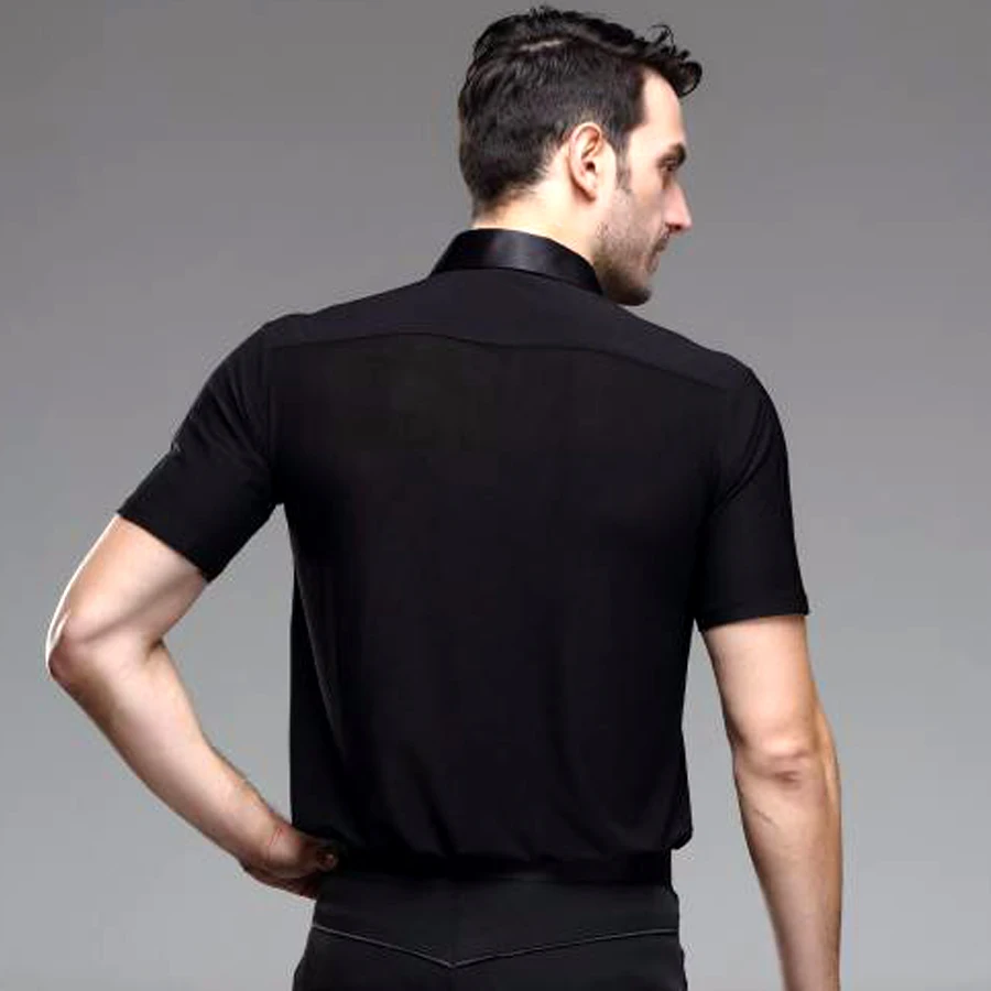 Новое поступление 2017 мужская рубашка для танцев мужские топы бальных