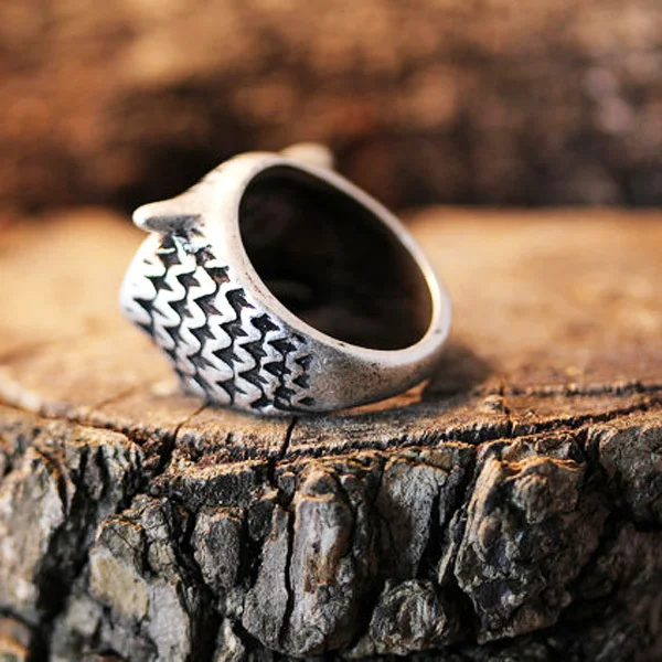 Винтажные кольца Совы Lucky для женщин и девушек ретро полированное кольцо в виде