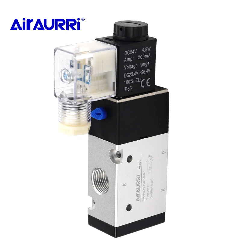 

Electromagnetic reversing valve for pneumatic components 3V310-10 solenoid valve 220V 24V AC DC 12V 24V 36V 380V