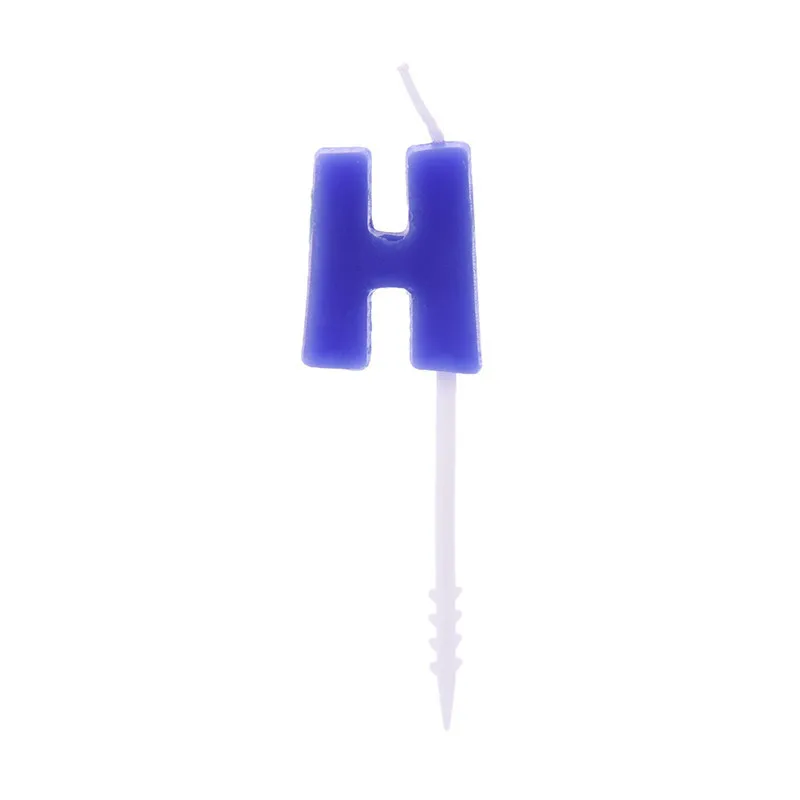 Творческий Золото письмо с днем рождения свечи без запаха декоративные парафин
