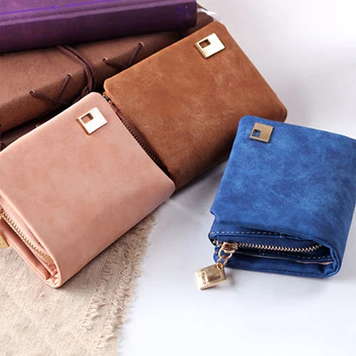 Женский матовый кошелек из искусственной кожи на молнии|purse card|wallet coin pursewallet |