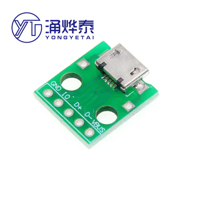 Micro usb Для dip female B type-patch чтобы напрямую подключить usb-адаптер сварная плата |