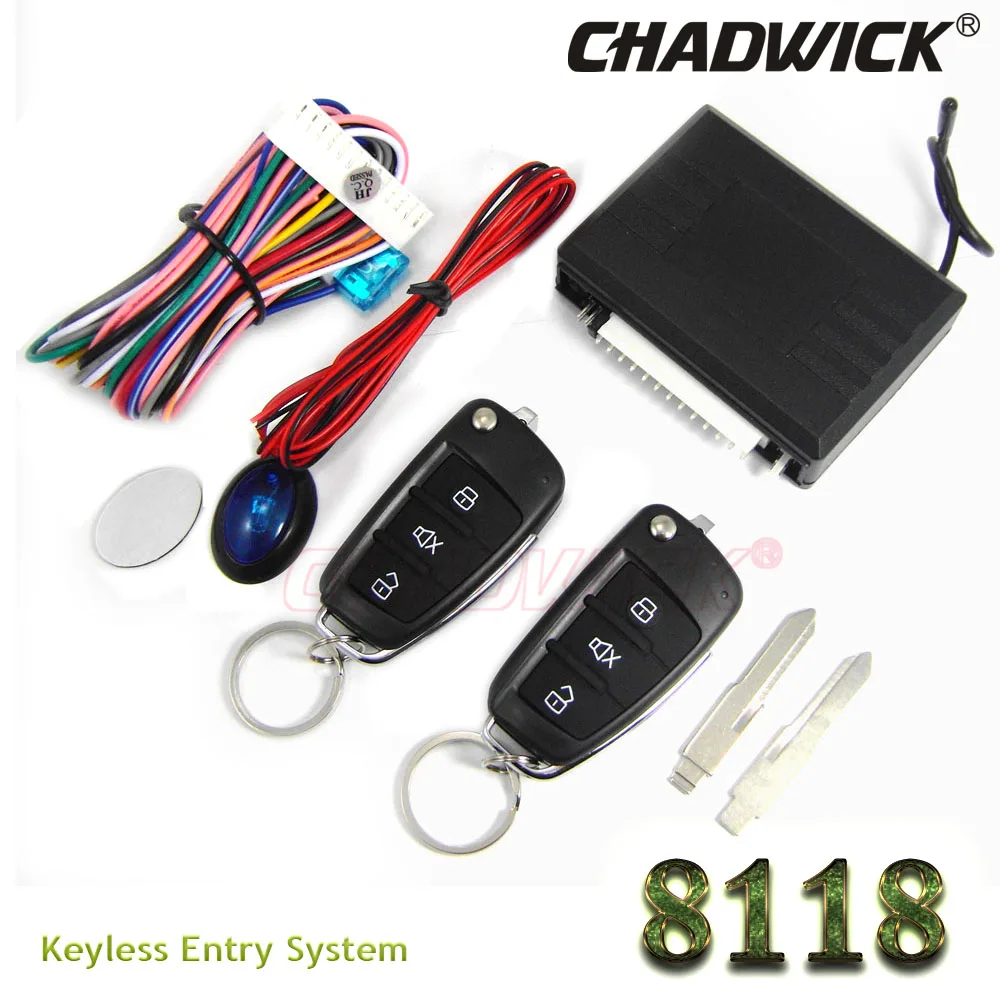 

Откидной ключ, дистанционная бесключевая Система доступа для автомобиля Hyundai, 12 В, система центрального замка со светодиодным индикатором, CHADWICK 8118, Автомобильная сигнализация