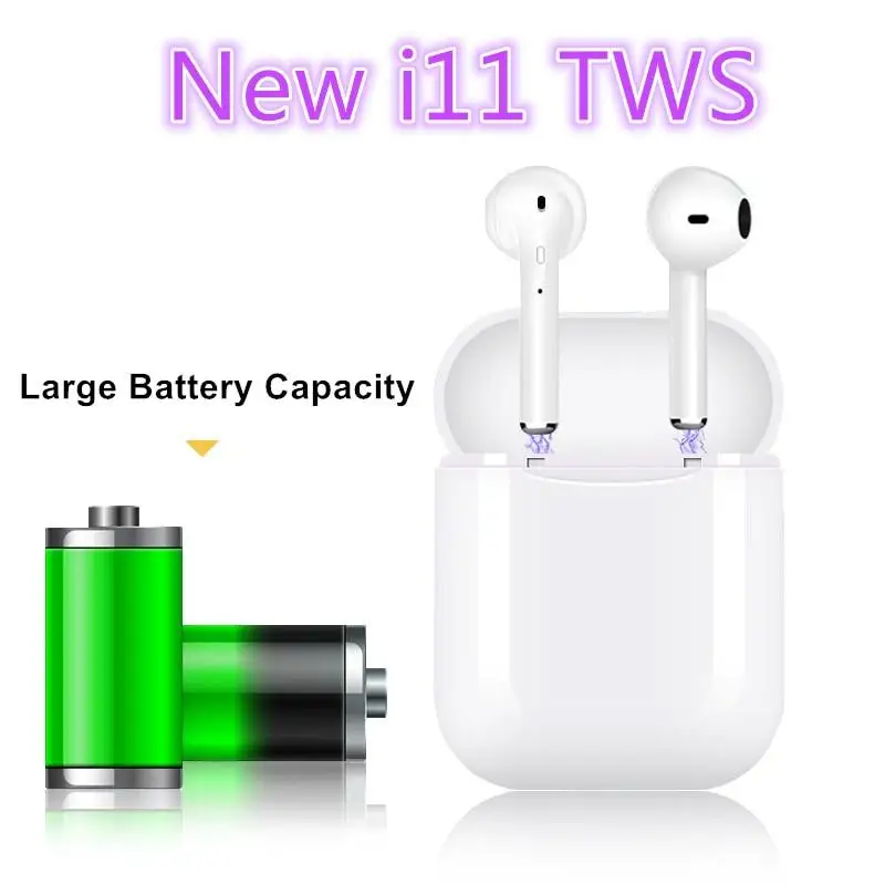I11 TWS Wireless mini Bluetooth Earbuds Headsets earphone Not i9s i10 iFor Andorid Ios With Charging Box for Smart Phone | Электроника
