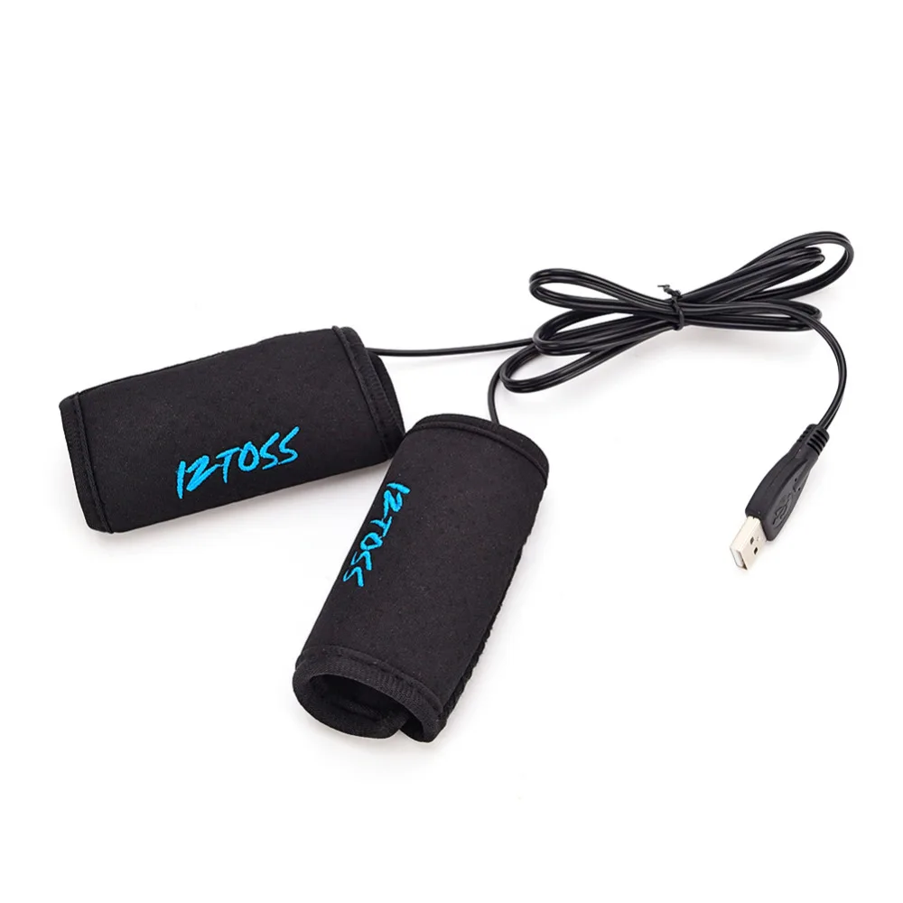 Новейшая 1 пара мотоциклетных нагревательных ручек USB электрическая Горячая велосипедная ручка для мотокросса нагреватель ручек съемные ручки