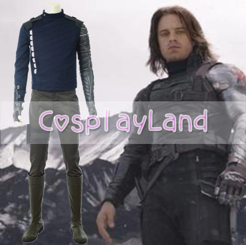 Мстители Бесконечность войны Bucky Barnes Косплей Костюм Костюмы супергероя для