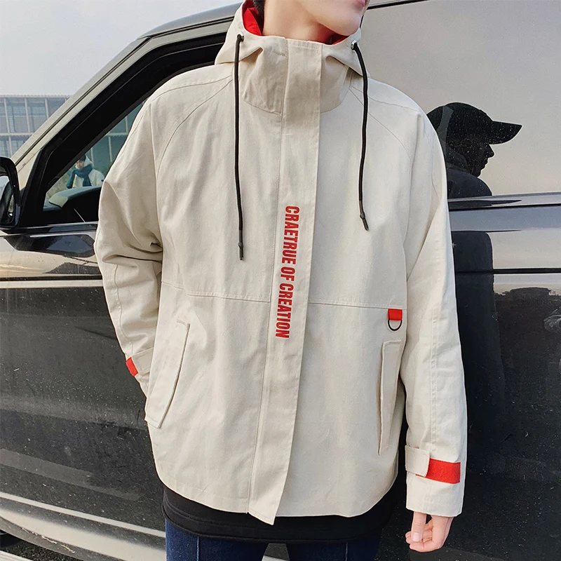 Хаки карго куртка мужская Японская Swag Хип Хоп Уличная повседневная Erkek Монт