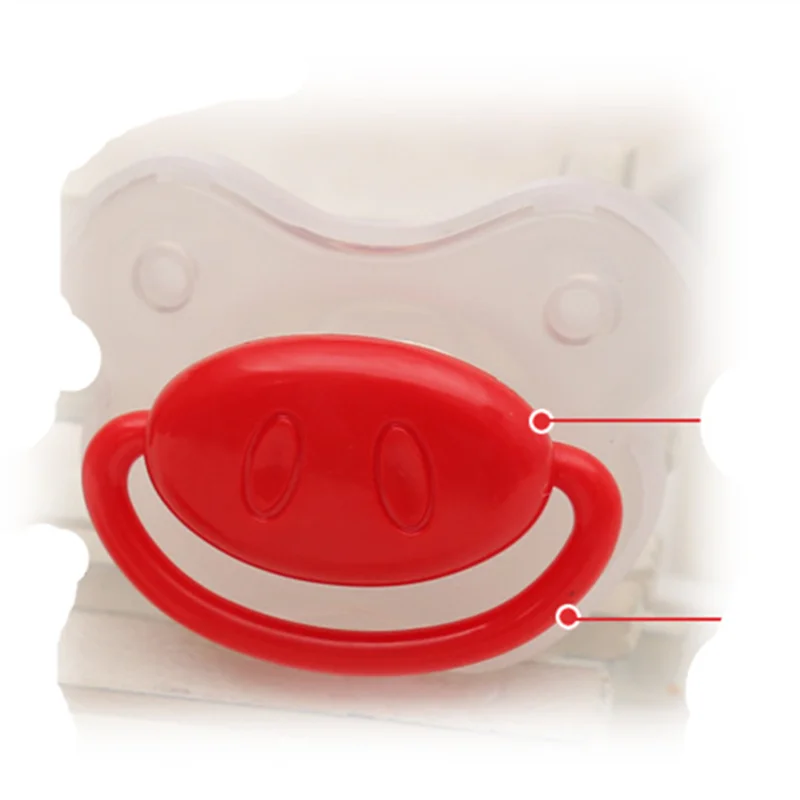 Горячие милые губы свинка нос пустышка смешные силиконовые соски большие