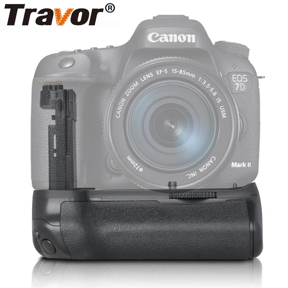 Travor Камера вертикальный Батарейная ручка держатель для Canon DSLR Mark II 7D 7D2 EOS Батарея ручка работа с LP-E6 Батарея