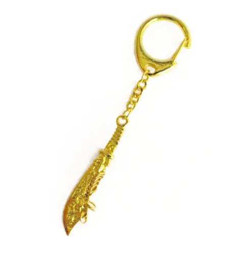 

Feng Shui 9 Rings Sword Keychain with Gift Box W1060