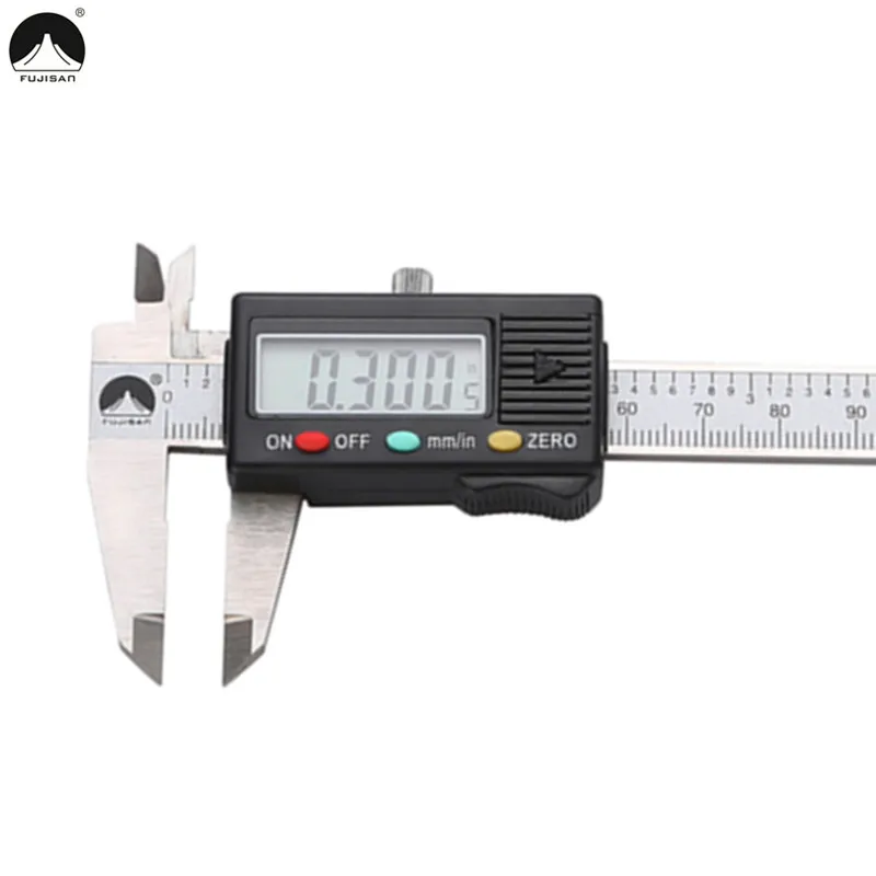 

FUJISAN Digital Caliper 0-100mm/0.01mm Stainless Steel Pocket Vernier Calipers Gauge Micrometer Measuring Tools