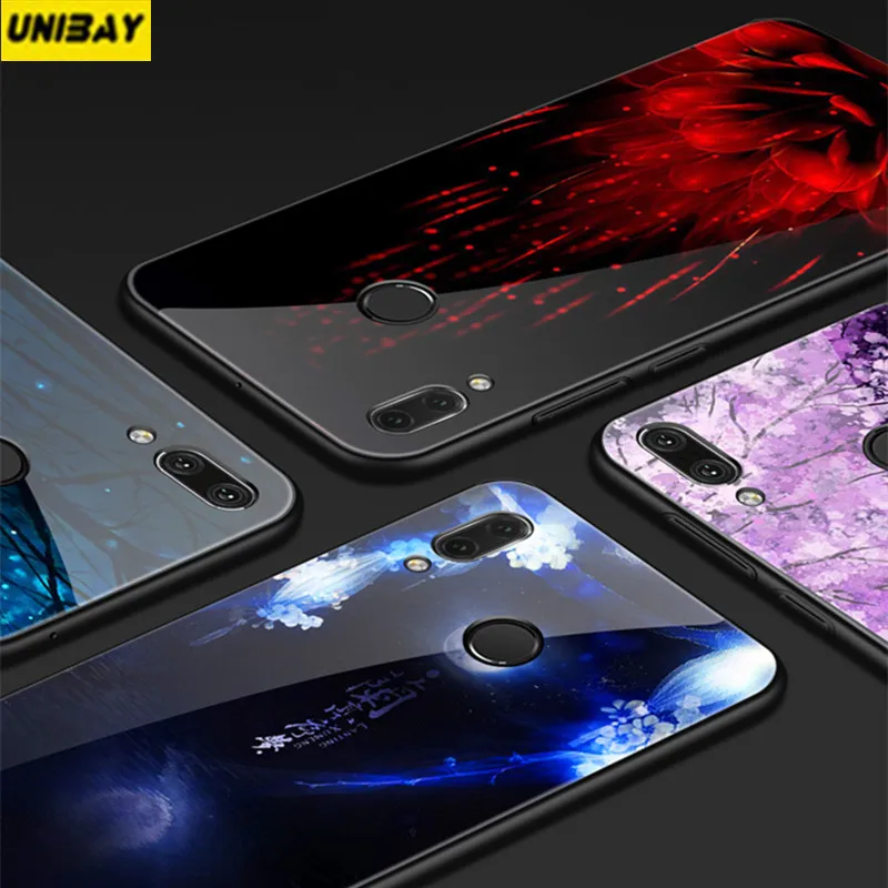 Huawei nova 3e case 9H Tempered Glass back Cover For P20 Lite anti-Explode for huawei nova3e p20 lite |