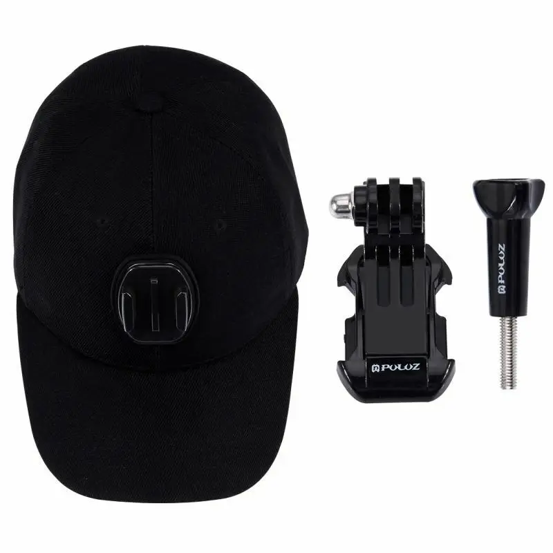 PULUZ наружная Солнцезащитная шляпа Topi бейсболка с держателем для GoPro Hero/Xiaoyi/Sjcam