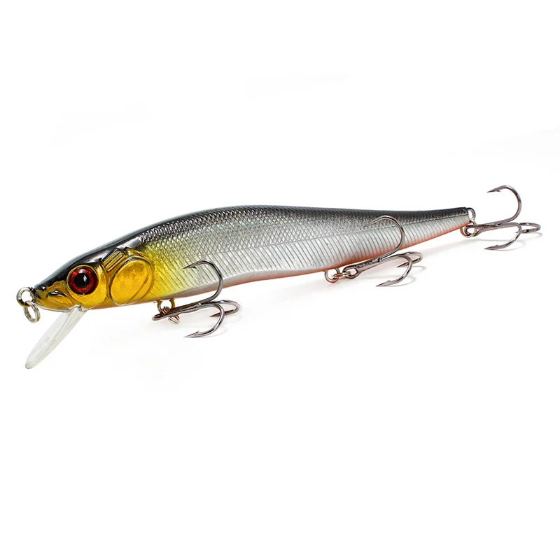 Yuewins рыболовные приманки 3D глаза Минноу 14 см 22 4 г Crankbait воблеры 6 # крюки твердая