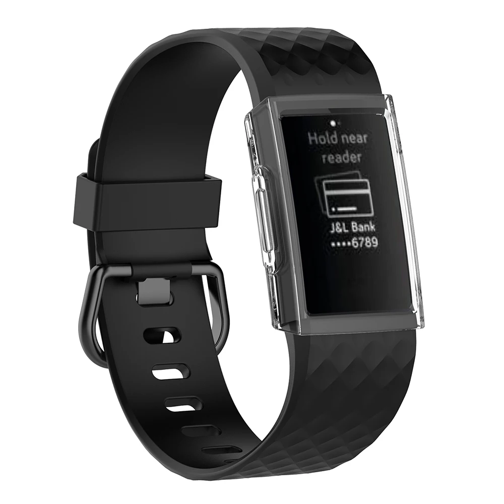 Soft TPU Clear Shell Case Screen Shockproof Protector Frame Cover For Charge 3 Smart Watch Shells Mobile Phone Bags & Cases |