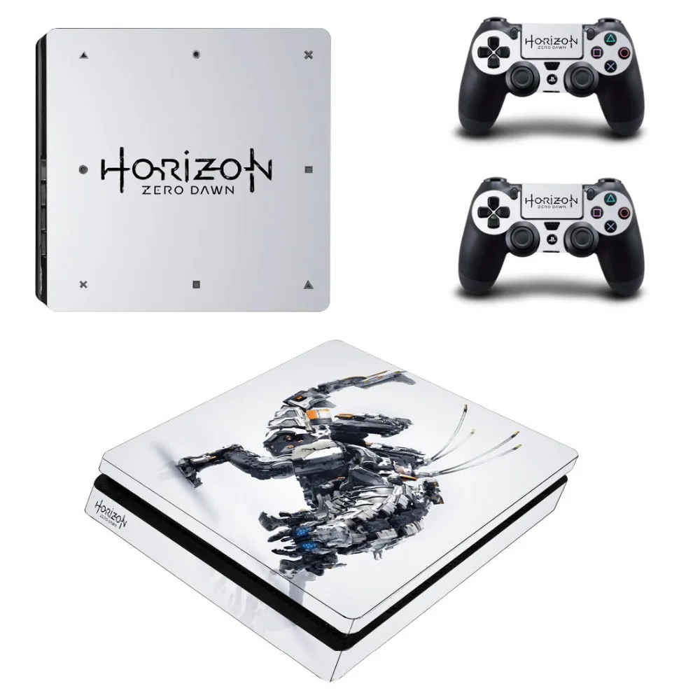 Виниловая наклейка для контроллера PS4 Slim "Horizon Zero Dawn".