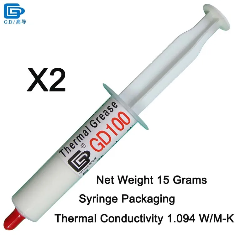 GD100-SY15 2 Pieces GD100 теплоотвод пластырь соединения Термальность смазочная паста силикон белый CN20 CN150 CN1000 ST20 ST90 MB05 SSY1 SY1 SY3 SY7 SY15 SY30 - Цвет лезвия: GD100-SY15 2 Pieces