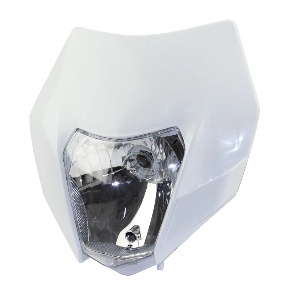 Маска для обтекателя фар для велосипеда грязи Emark для KTM SXF SX XCW XC EXC XCF 125-500 шесть дней эндуро 7/" Руль управления для рук - Цвет: 033 White Headight