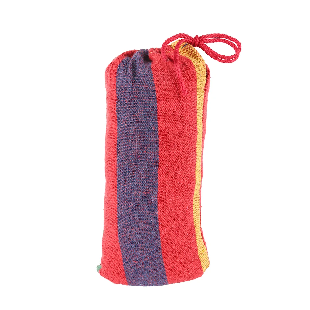 Портативный гамак открытый сад Спорт Путешествия Отдых Свинг Холст полосой