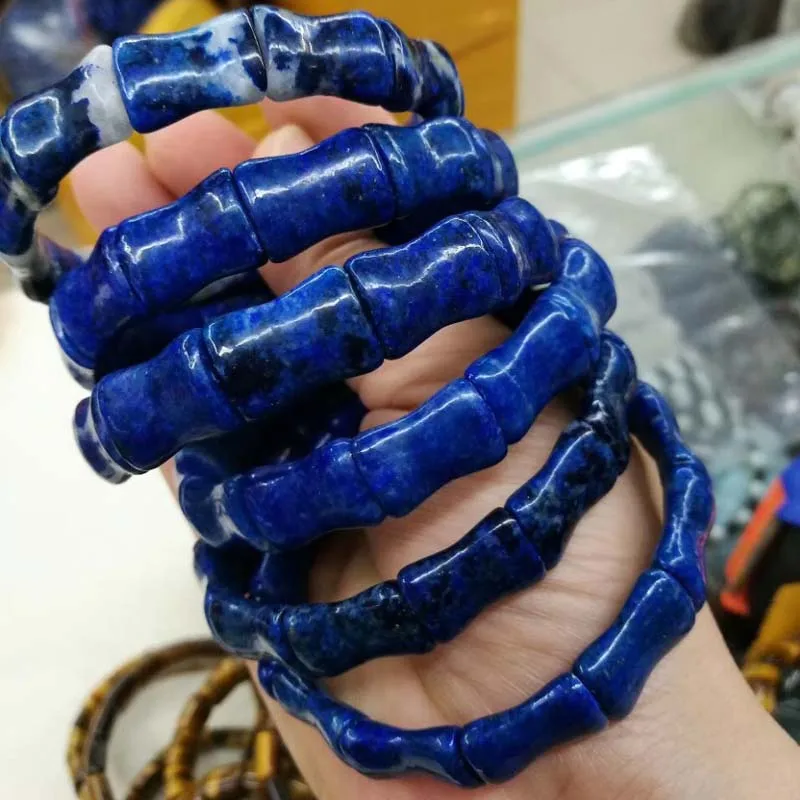 

natural lapis lazuli bracelet natural stone bracelet DIY jewelry bracelet for woman for gift wholesale