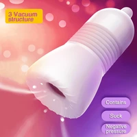 masturbation soft stick adult sex toy for men penis pump massage silicone delay lasting trainer realistic vagina masturbator cup