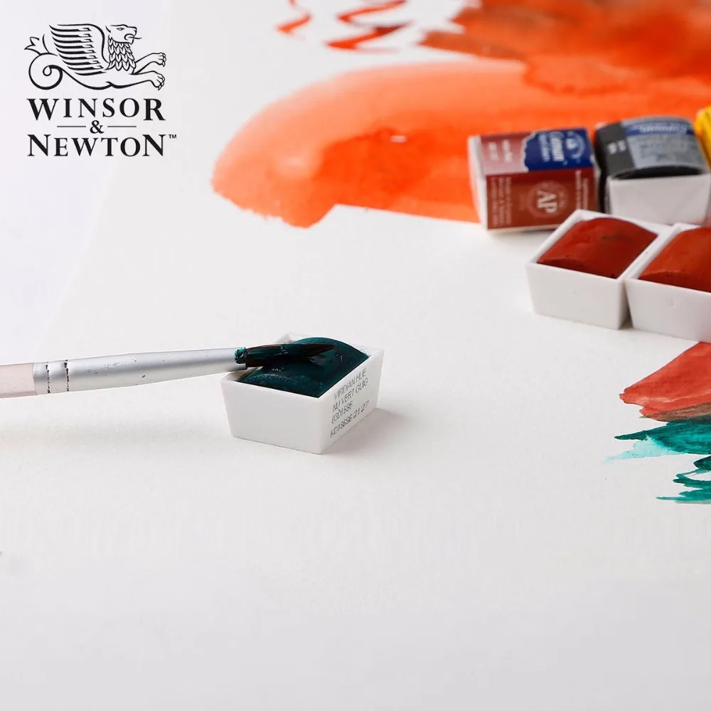 Winsor & Newton Cotman водяная краска 40 цветов однотонная половинная сковорода 003 327|half