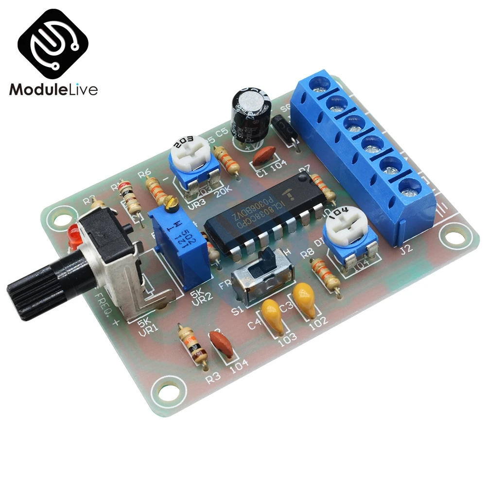 

ICL8038 Monolithic Function Signal Generator Module Sine Square Triangle Welded
