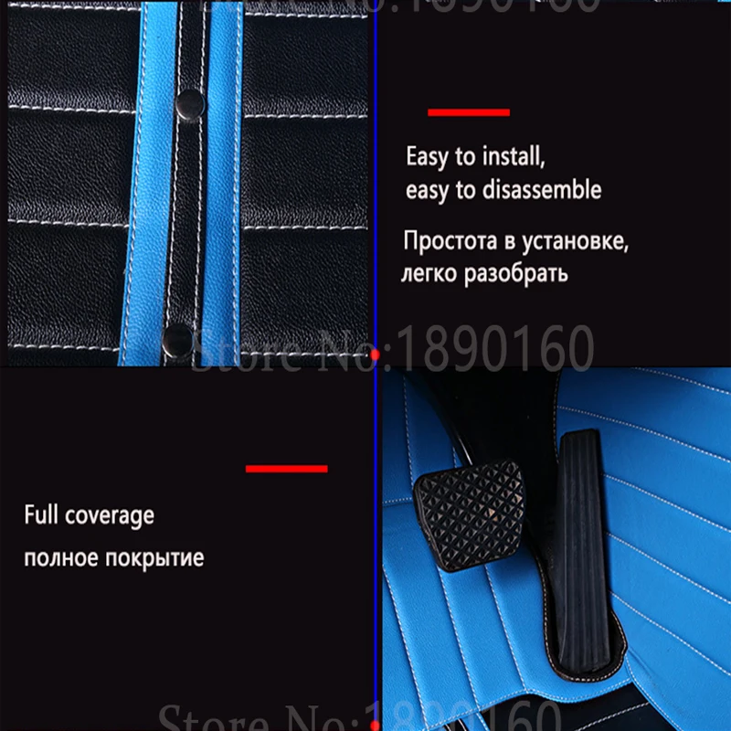 Flash mat car floor mats for Mitsubishi Pajero ASX Lancer SPORT EX Zinger FORTIS Outlander Grandis Galant styling foot | Автомобили и
