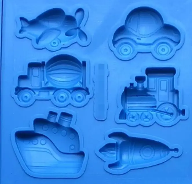 Инструмент для торта 1 шт. автомобильный самолет транспорт силиконовая форма