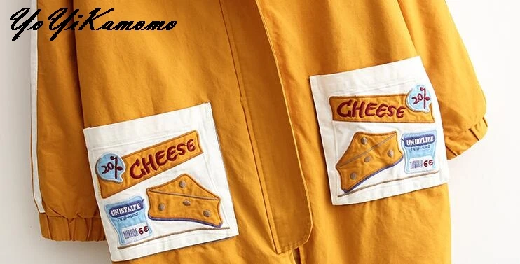 Женская парка YoYiKamomo модные осенне-зимние теплые куртки оригинальные с капюшоном