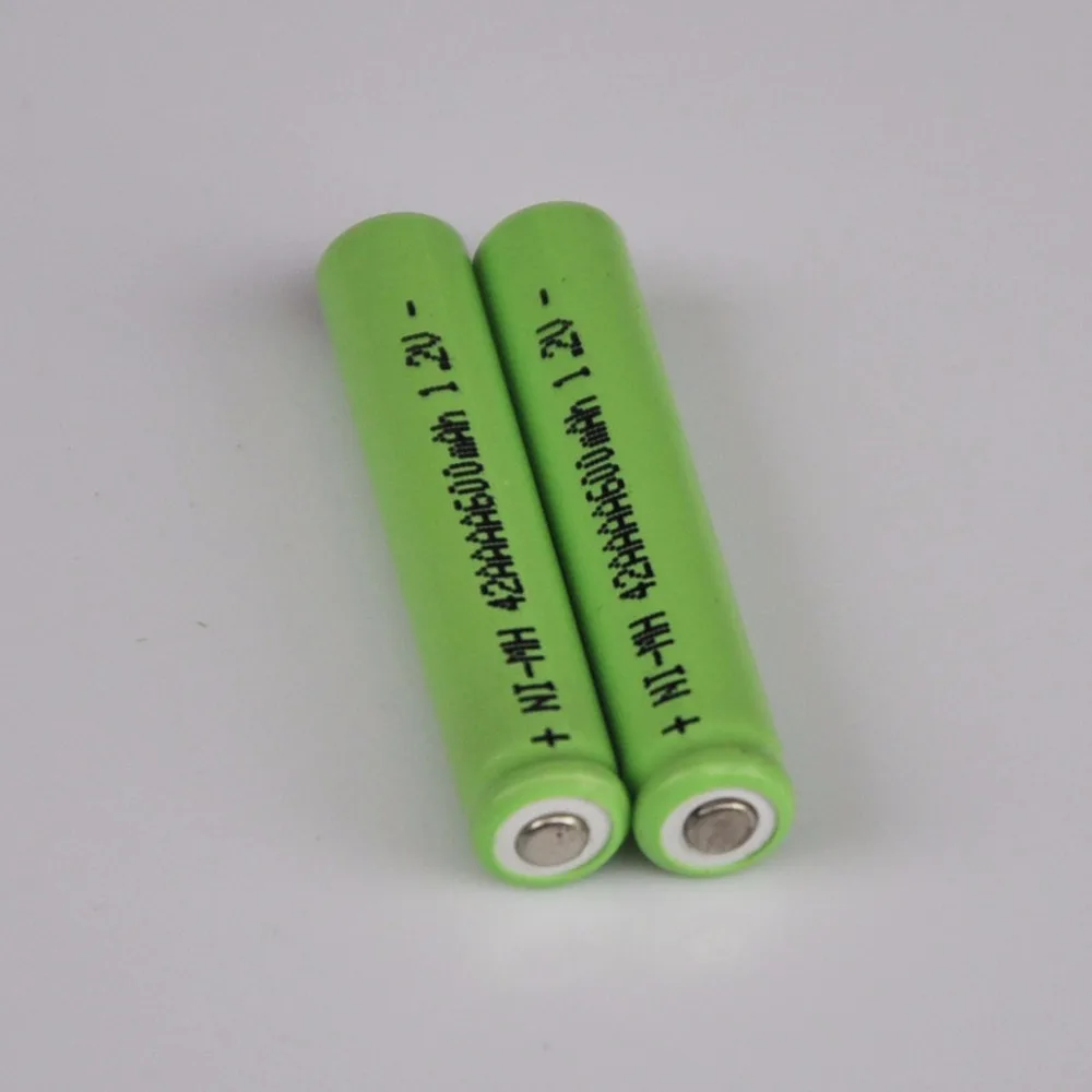 UNITEK 2 шт. 1,2 в AAAA перезаряжаемая батарея 600 мАч 4A Ni-MH nimh ячейка для фонарика лазерной указки