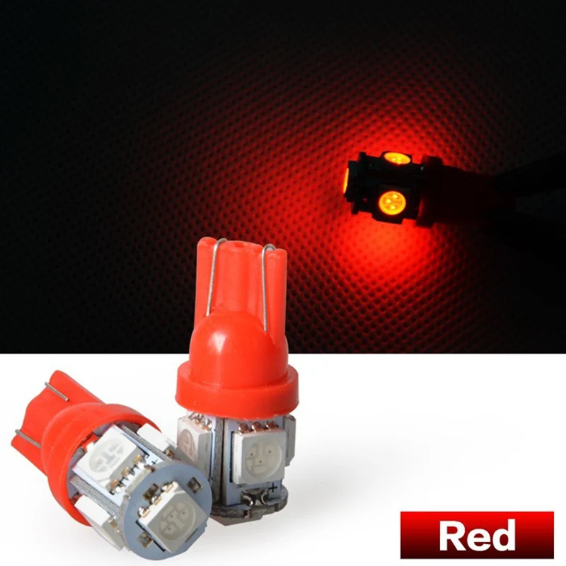 Автомобисветодиодный Светодиодная лампа T10 168 194 W5W 5 LED smd 5050 12 В/24 В|Сигнальная