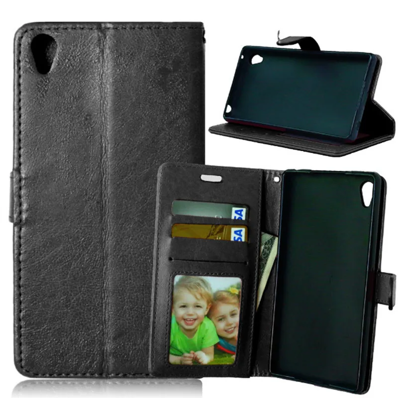 Роскошный кожаный чехол книжка с 3 картами для Sony Xperia Z3 + E6553 / Plus dual E6533 Z4|case for sony