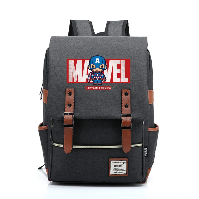 Мстители холщовые рюкзаки для женщин и мужчин Marvel Капитан Америка Человек паук