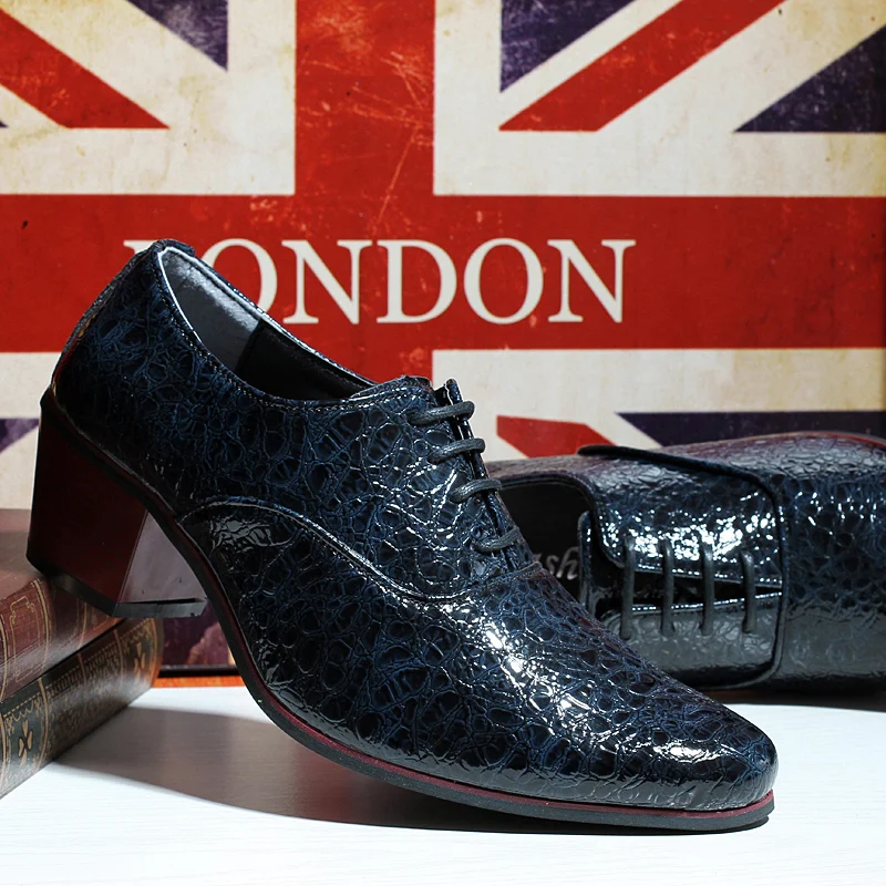 height increasing snake skin leather formal shoes men italian wedding dress male footwear designer party oxford for | Обувь