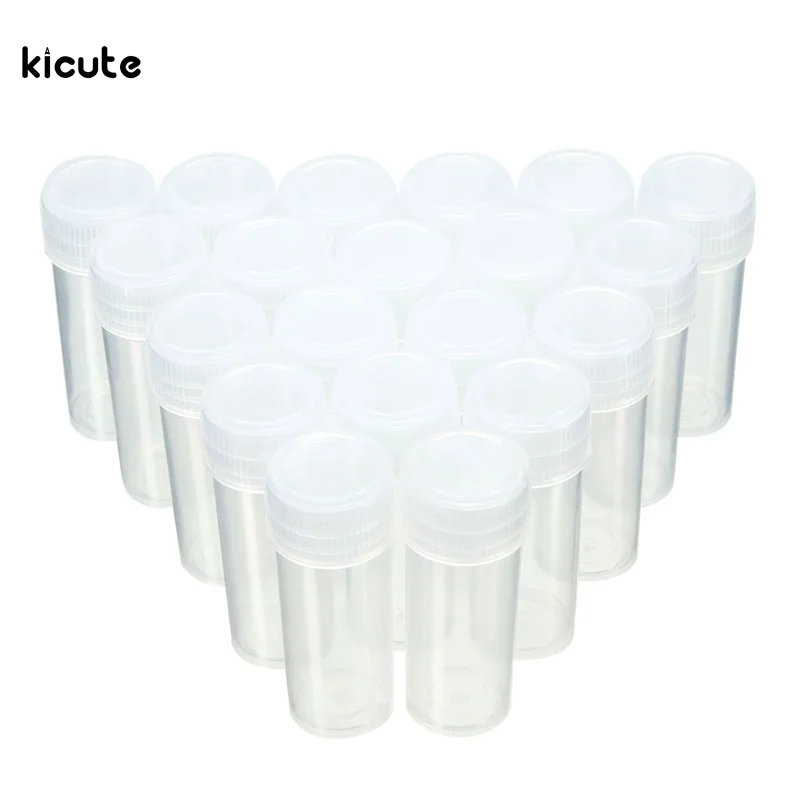 Пробирки пластиковые диаметром 5 мл 20 цветов флаконы контейнер для образцов