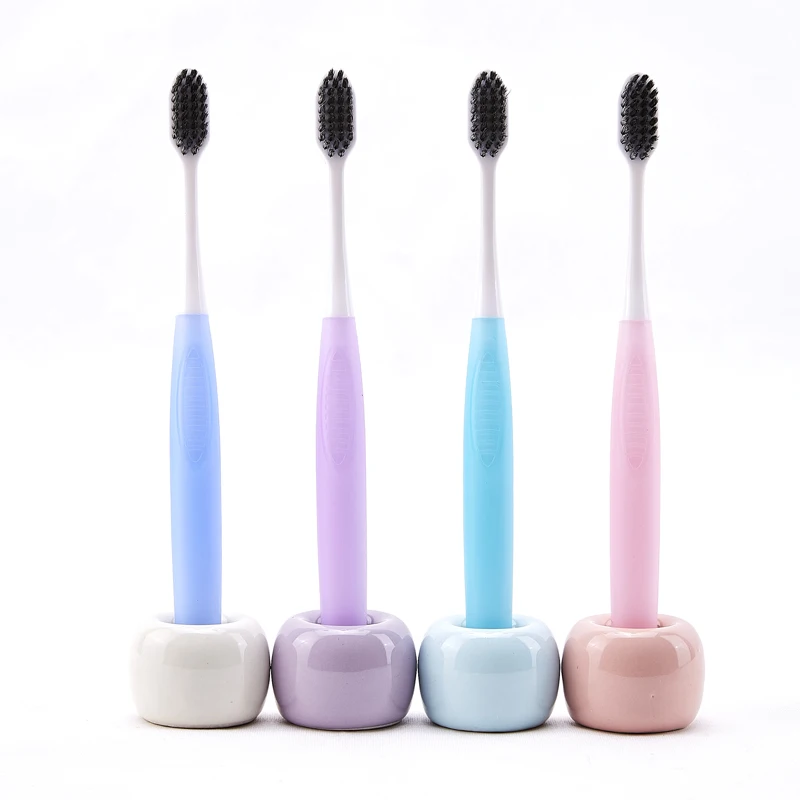 4Pcs Top Fashion Real Adults Manual Perfct Good Toothbrush Beautiful clean gum massage Adult Soft-bristle toothbrush  Красота
