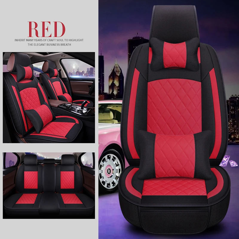 WLMWL Universal Leather Car seat cover for Ford all models focus fiesta ranger kuga mondeo fusion explorer s-max car styling | Автомобили