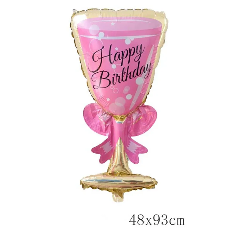 Hot Champagne Glasses Whiskey Bottles 30 Years Dld Happy Birthday Holiday Decorations Graduation Party Anniversary Decoration | Дом и сад