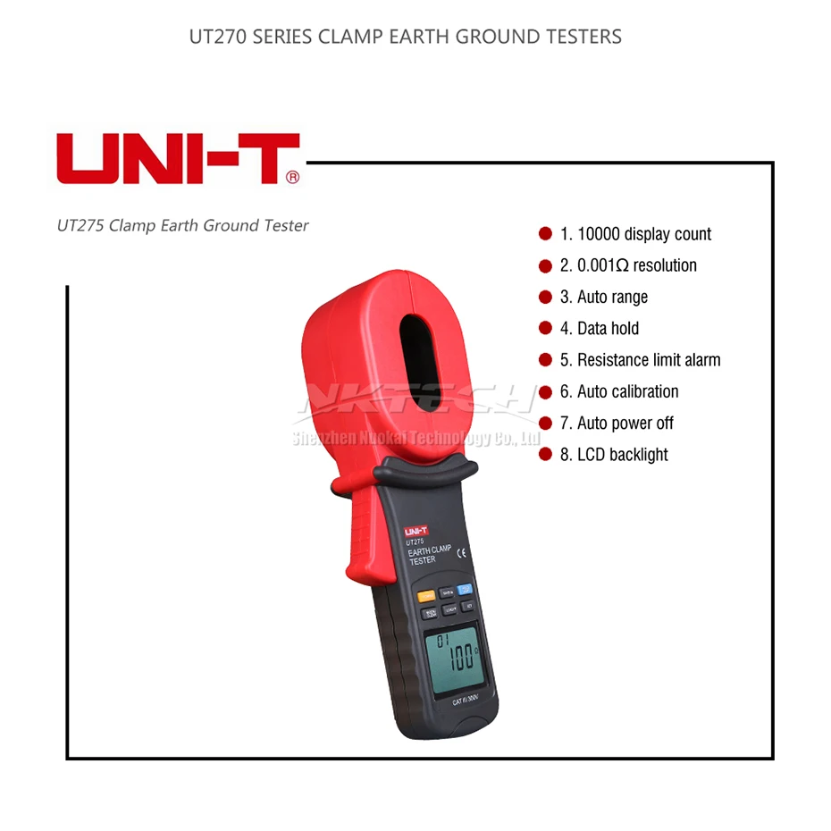 UNI-T UT275 UT273 цифровой зажим земля наземный тестер Измеритель сопротивления ток утечки Авто Диапазон хранения данных сопротивление сигнализации