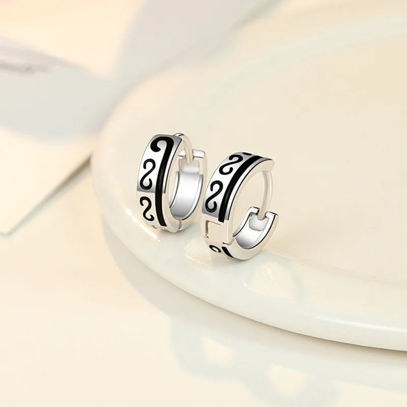 Everoyal New Arrival Girls Hoop Earrings For Women Jewelry Fashion 925 Sterling Silver Male Accessories Hot Men Bijou | Украшения и