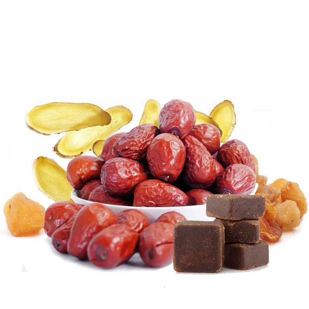 

Pure Natural 100g Plant Red Jujube & Longan & Brown Sugar & Ginger Mixed Powder Meal Powder Face Film Materials
